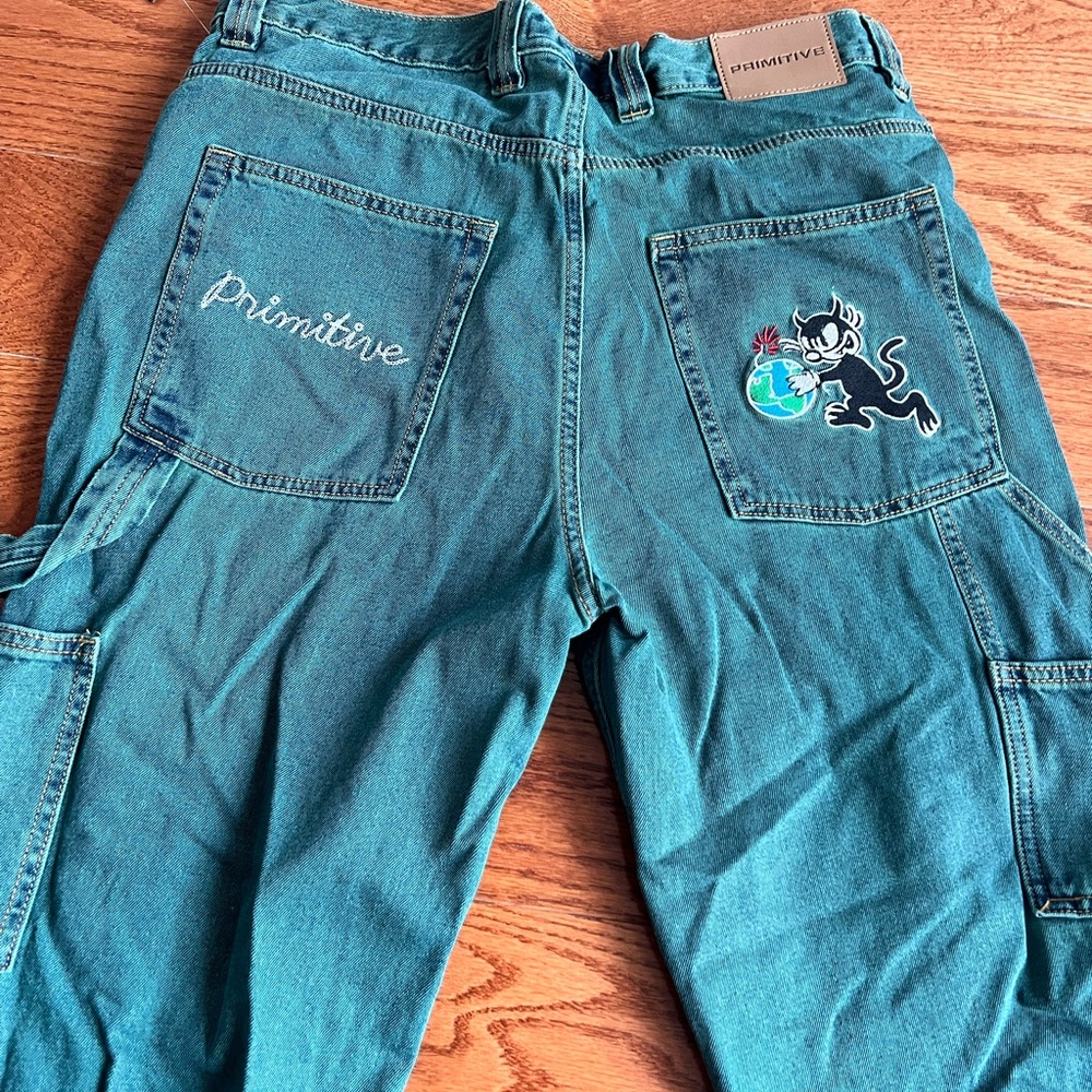 Primitive Green Denim Pants